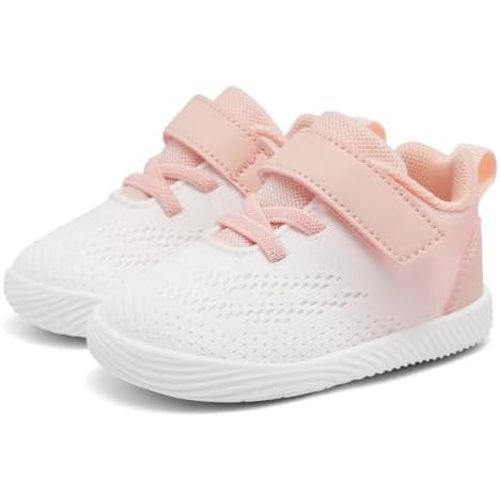 MORENDL Toddler Sneakers Baby Boys & Girls Barefoot Shoes Lightweight Breathable Walking Running Tennis Athletic Sport Shoes