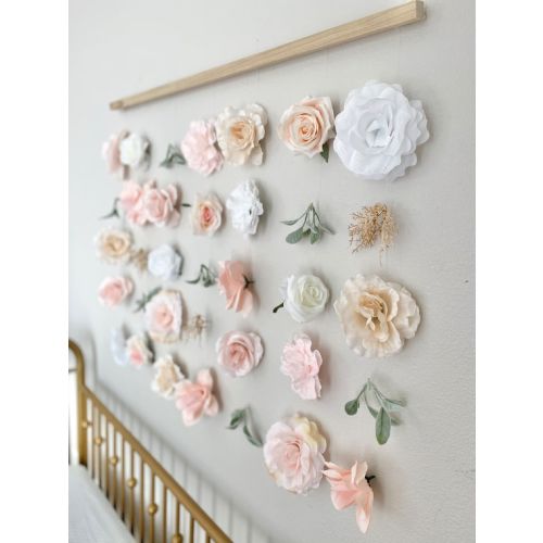 Boho Wall Decor Shabby Chic Decor Flower Wall Decor Floral - Etsy