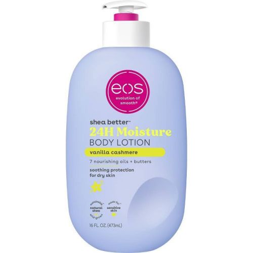 eos Shea Better Moisture Body Lotion - Vanilla Cashmere - 16 fl oz: Plastic Pump, Hypoallergenic, Paraben-Free, For Dry Skin