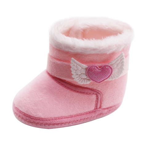 Mrzhqd Baby Winter Shoes Soft Fashion Warm Boys Girls Snow Booties Shoes Pink Size 0-3 Months