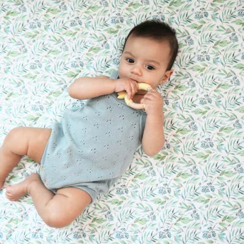 Quilted Playmat, Basil Green - GooseWaddle | Maisonette