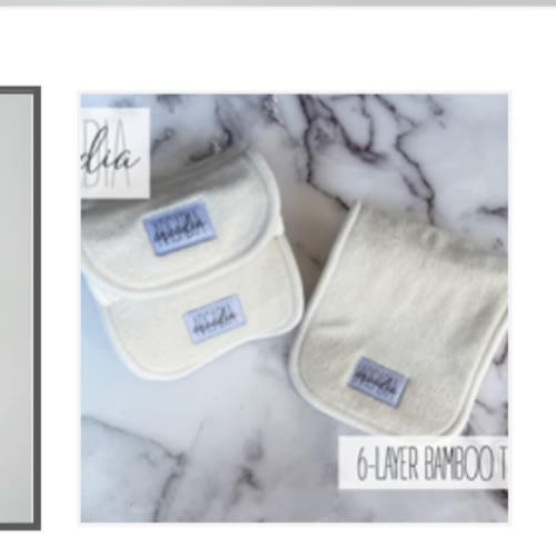 6 Layer Bamboo Terry Cloth Diaper Insert | High Absorbency & Comfort – Arcadia's Nursery