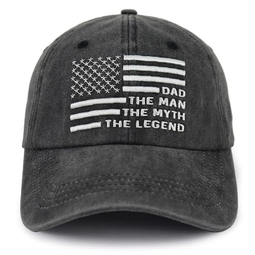 Dad The Man The Myth The Legend Hat, Fathers Day Birthday Gifts for Papa from Daughter Son