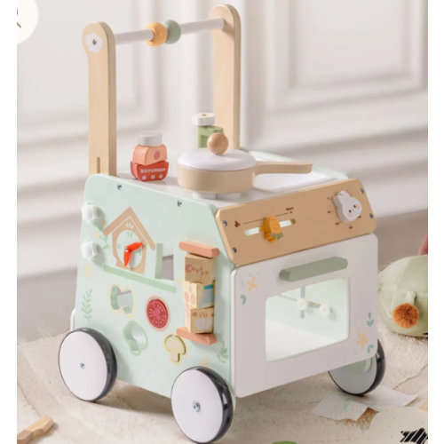 ROBUD Wooden Baby Push Walker Spring Countryside