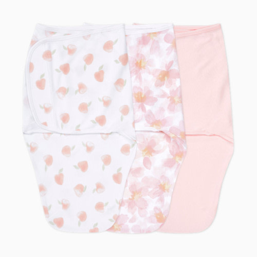 Essentials Cotton Wrap Swaddles (3 Pack) - Garden Florals