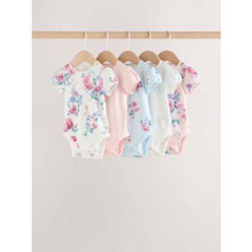 Buy Multi Baby Short Sleeve Bodysuits 5 Pack from Next USA