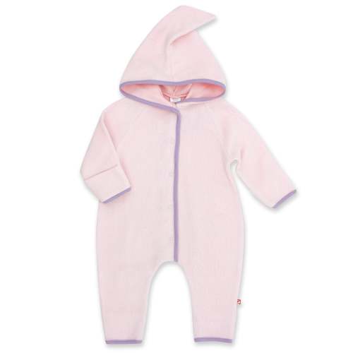 Pink Cozie Fleece Baby Onesie - Cozie Elf Suit | Zutano