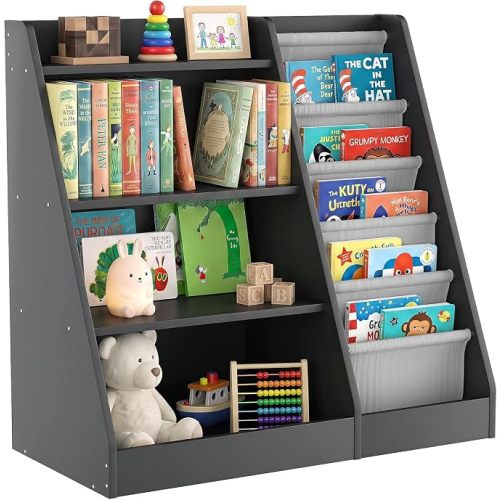 Kids Bookshelf for Bedroom Toddler Child Baby Bookcase 3-Tier for Nursery