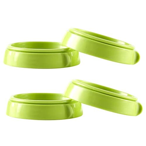 ROMIRUS Bottle Collars Rings Replacement for Comotomo Baby Feeding Bottles, 4 Count (Green)