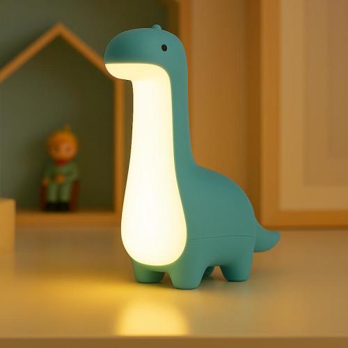 Baby Dinosaur Night Light – Soft & Rechargeable Silicone LED Lamp – Cute Bedroom Decor – Birth or Child Gift