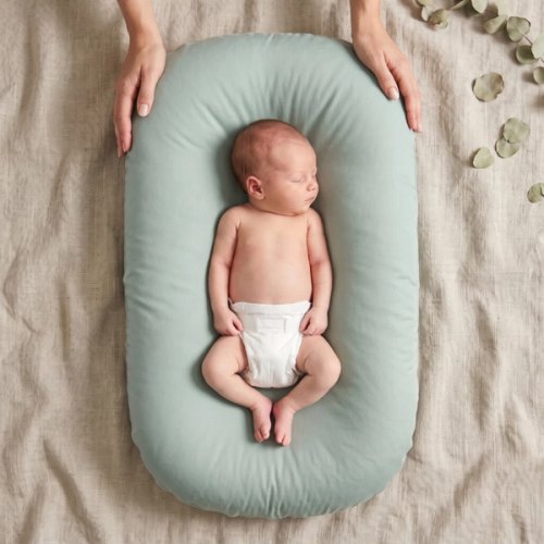 Little Manta Pastel Baby Lounger Nest