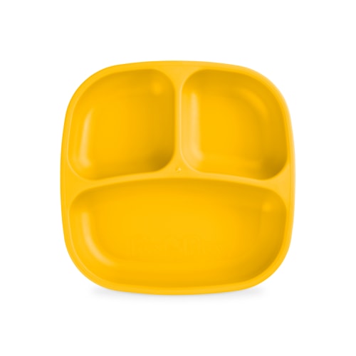 7" Divided Plate | Plastic Divided Dinner Plates | Toddler Plates – Re-Play