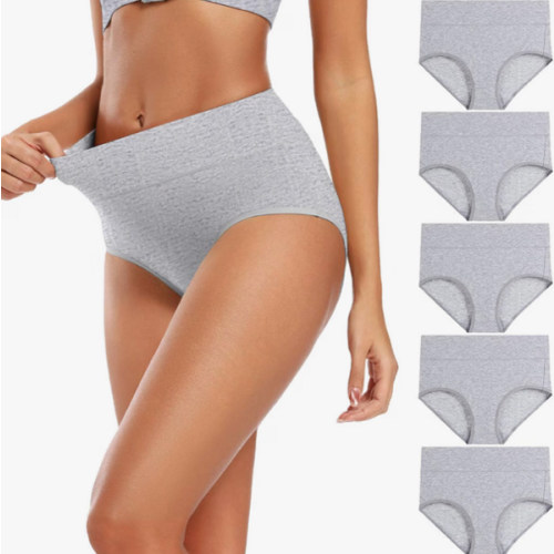 Molasus Women's Cotton Underwear High Waisted Full Coverage Ladies Panties (Regular & Plus Size)