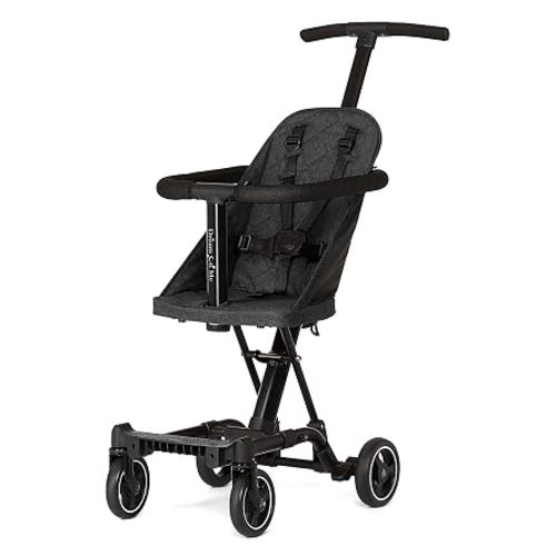 Dream On Me Coast Rider Lightweight Travel Stroller, 45 Lb Limit, Black