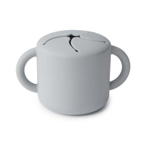 Mushie Baby Silicone Snack Cup (stone)