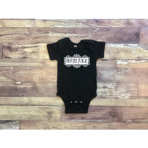Beetlejuice - Goth Emo Baby Gift - Infant Bodysuit - Rabbit Skins - NB, 6M, 12M, 18M, 24M - Unisex Baby, Gender Neutral Baby,