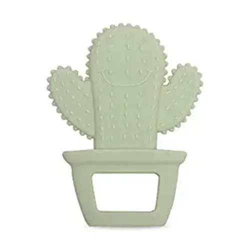 Baby Silicone Teether,Sensory Chew Toys,BPA Free Soft and Effective Infant Teething Pain Relief Toys,Freezer Safe,Food Grade Silicone,Best Shower Gift for Boys and Girls (Cactus)