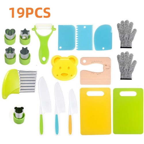Montessori Kitchen Tools for Toddlers 3 -10 Year Kitchen Knives & Cutlery Sets