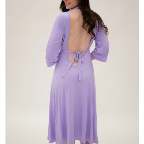 Lila Labor & Postpartum Gown in Lilac