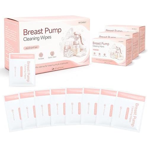 Breast Pump Cleaning Wipes, Travel Quick Clean Pump Part Wipes 120 Count