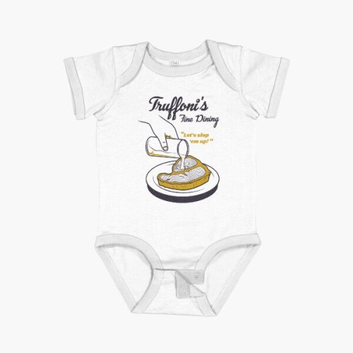 Sloppy Steaks at Truffoni's Short Sleeve Baby One-Piece