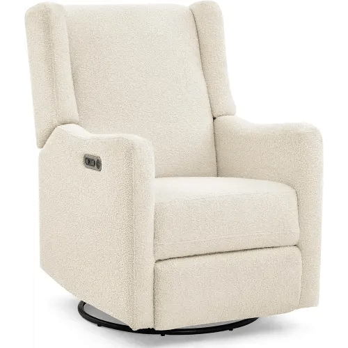 Delta Children Mercer Electronic Power Recliner and Swivel Glider with USB-A and Type-C Ports - Greenguard Gold Certified - Stain-Resistant Performance Fabric is Oeko-TEX Standard 100 Certified, Shell