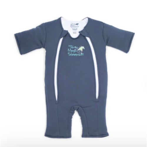 Navy Blue Baby Merlin’s Magic Sleepsuit – Premium 100% Cotton Baby Sleepwear