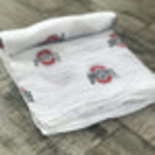 Ohio State University Muslin Swaddle Blanket – Official Buckeyes Baby Gift