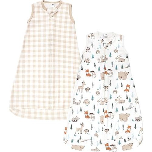 Hudson Baby Unisex Baby Cotton Long-Sleeve Wearable Sleeping Bag, Sack, Blanket