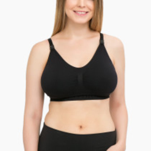 Kindred Bravely Simply Sublime Seamless Nursing Bra For Breastfeeding - Black, X-Large