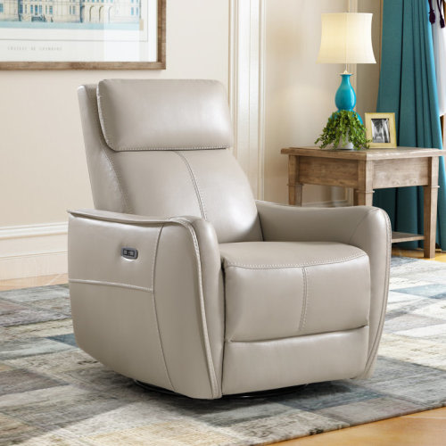 Latitude Run® 32.3" Wide Contemporary Swivel and Rocker Power Recliner Chair with USB Port & Reviews | Wayfair