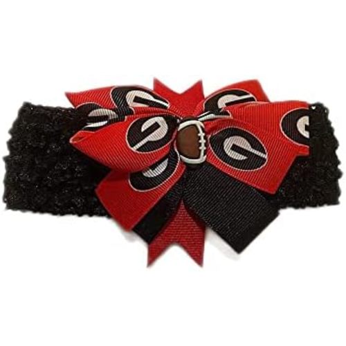 Bulldogs Girl Boutique Bow Crocheted Headband