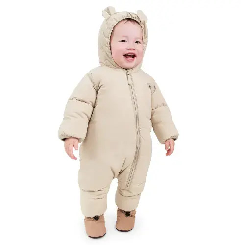 Baby Snowsuit | Oat Waterproof Bunting Suit | Jan & Jul