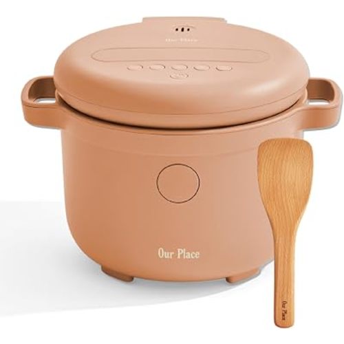 Our Place Rice Cooker, Compact 6-Cup Ceramic Nonstick Rice & Grain Cooker