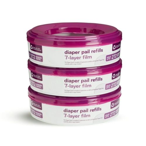 Parents Choice Diaper Pail Refills, Holds up to 816 Newborn Diapers, 3 Count