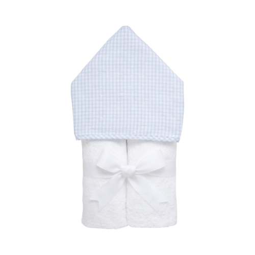 Kiddo Hooded Towel, Blue Check