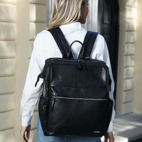 Melbourne Vegan Nappy Backpack Black