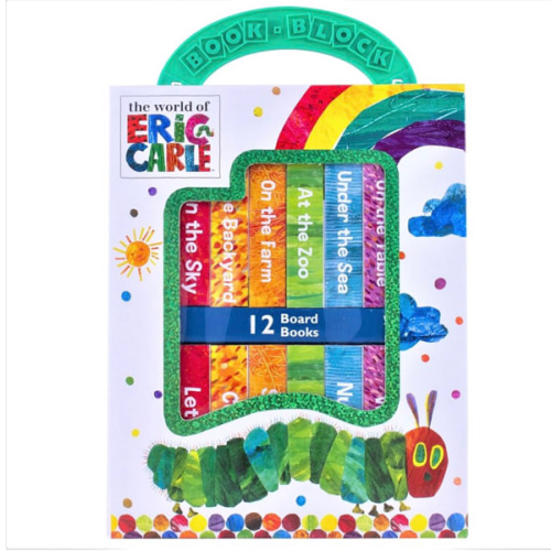 World of Eric Carle, My First Library 12 Board Book Set - First Words, Alphabet, Numbers, and More! Baby Books - PI Kids