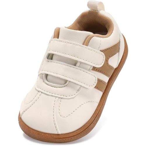 STQ KIDS Toddler Wide Toe Box Barefoot Shoes Girls Boys Sneakers Zero Drop Fashion Kid Tennis Running Shoes Lightweight Non-Slip Comfortable First Walking Shoe Outdoor Activities School