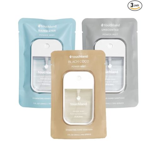 Touchland Hand Sanitizer Spray, Dye Free Trio - 3 x 1 FL OZ