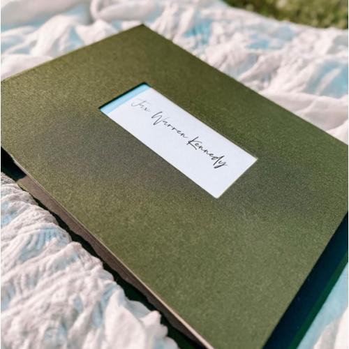 Baby Book in Olive