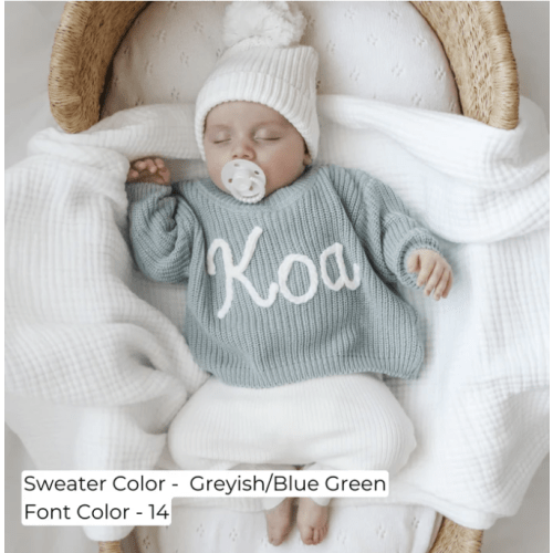 Hand Knitted Personalized Sweater
