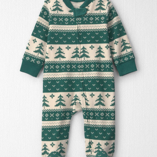 Baby Fair Isle Waffle Knit Sleeper Made with Organic Cotton | Carter’s Oshkosh Canada
