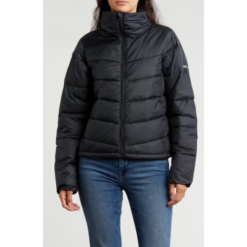 Columbia Shimmer Ridge Cropped Water Repellent Channel Quilted Puffer Jacket | Nordstromrack