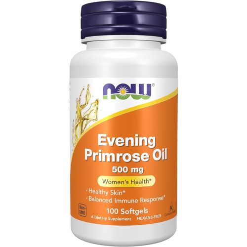 NOW Foods Supplements, Evening Primrose Oil 500 mg with Naturally Occurring GLA (Gamma-Linolenic Acid), 100 Softgels