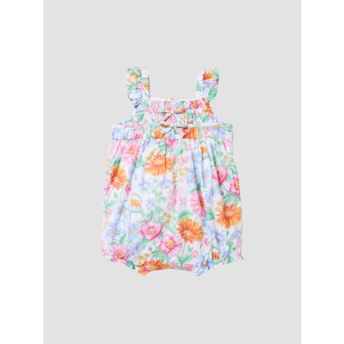 Janie and Jack Baby Girl's Floral Bow Romper | Saks Fifth Avenue