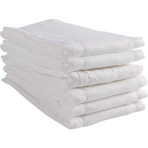 Prefold Cloth Diapers - Premium Cotton, Fasoar 3 Ply Environmental Friendly Baby Washable Diaper Covers for Babies to Toddlers Multi-Use (10-35 lbs) 12 Count