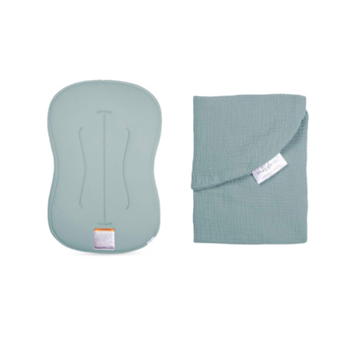 Lounger Curve + Muslin Cover Set | Slate