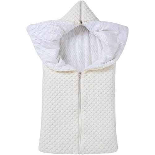 Soft Knit Baby Wrap Sleeping Bag for Infant 0-12 Months - Beige