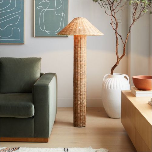 Amelia Woven Floor Lamp (59")